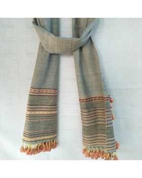 Cotton Stole- Hand Weaving